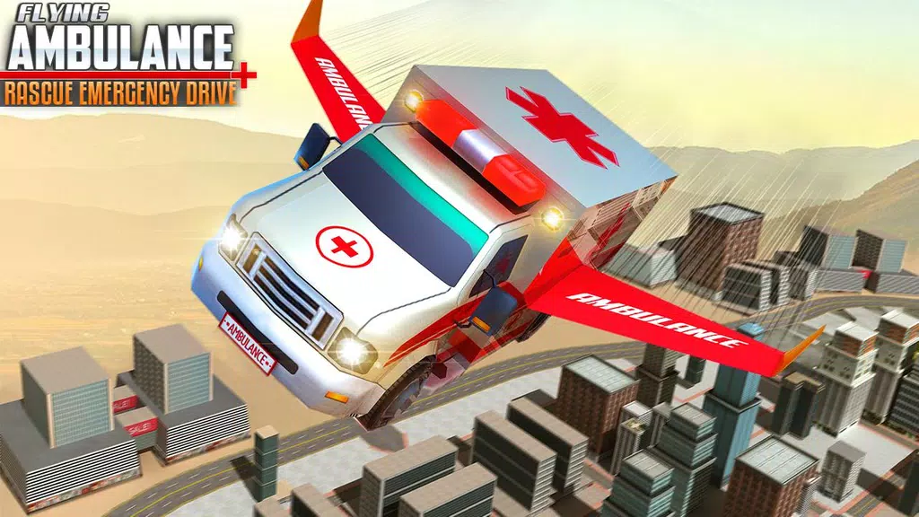 Flying Ambulance Rescue Drive 螢幕截圖 2