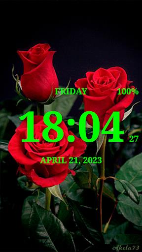 Digital Clock Live Wallpaper-7 Screenshot 0