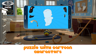 Puzzle with Cartoon Characters Captura de tela 0