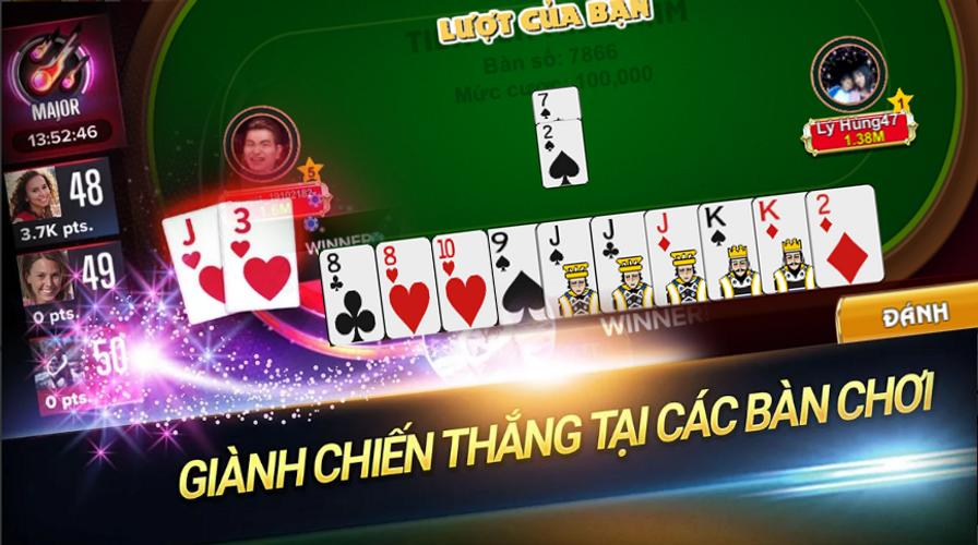 Vip777 Phỏm: Tá Lả Online 螢幕截圖 1