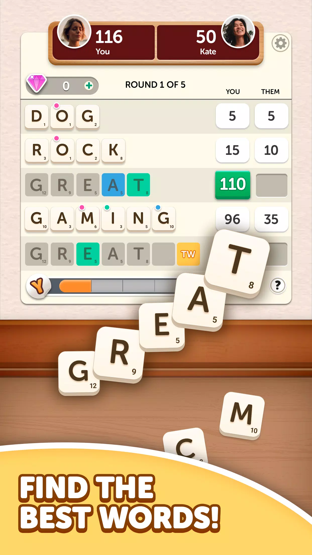 Word Yatzy - Fun Word Puzzler Screenshot 0