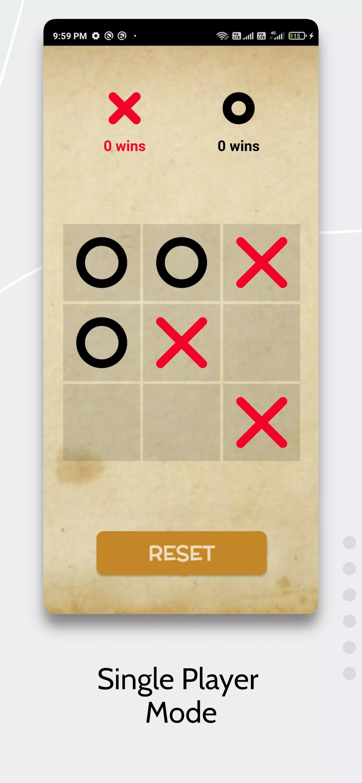 Tic Tac Toe AI Game Capture d'écran 1