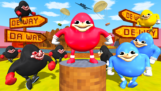 Ugandan Knuckles and Chungus Battle Royale Online 스크린샷 1