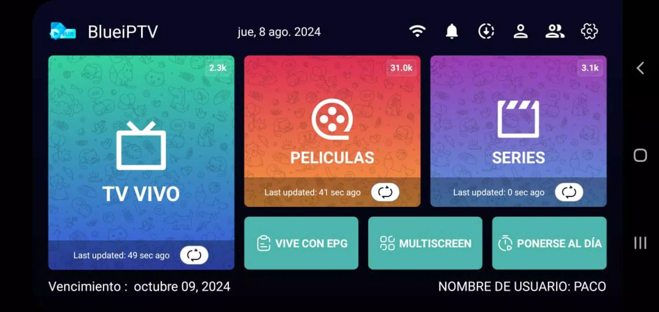 BlueiPTV Captura de tela 0