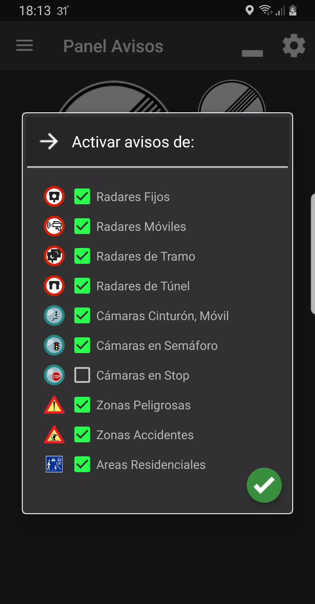 InfoRadars Captura de pantalla 2