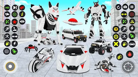 Fox Robot Transform Bike Game Ekran Görüntüsü 1