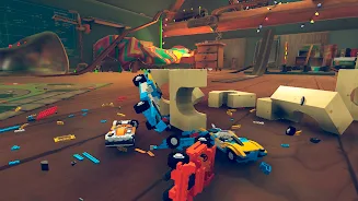 Blocky Toy Car Crash Online Скриншот 1