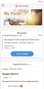 my portal. by Dignity Health Ekran Görüntüsü 0