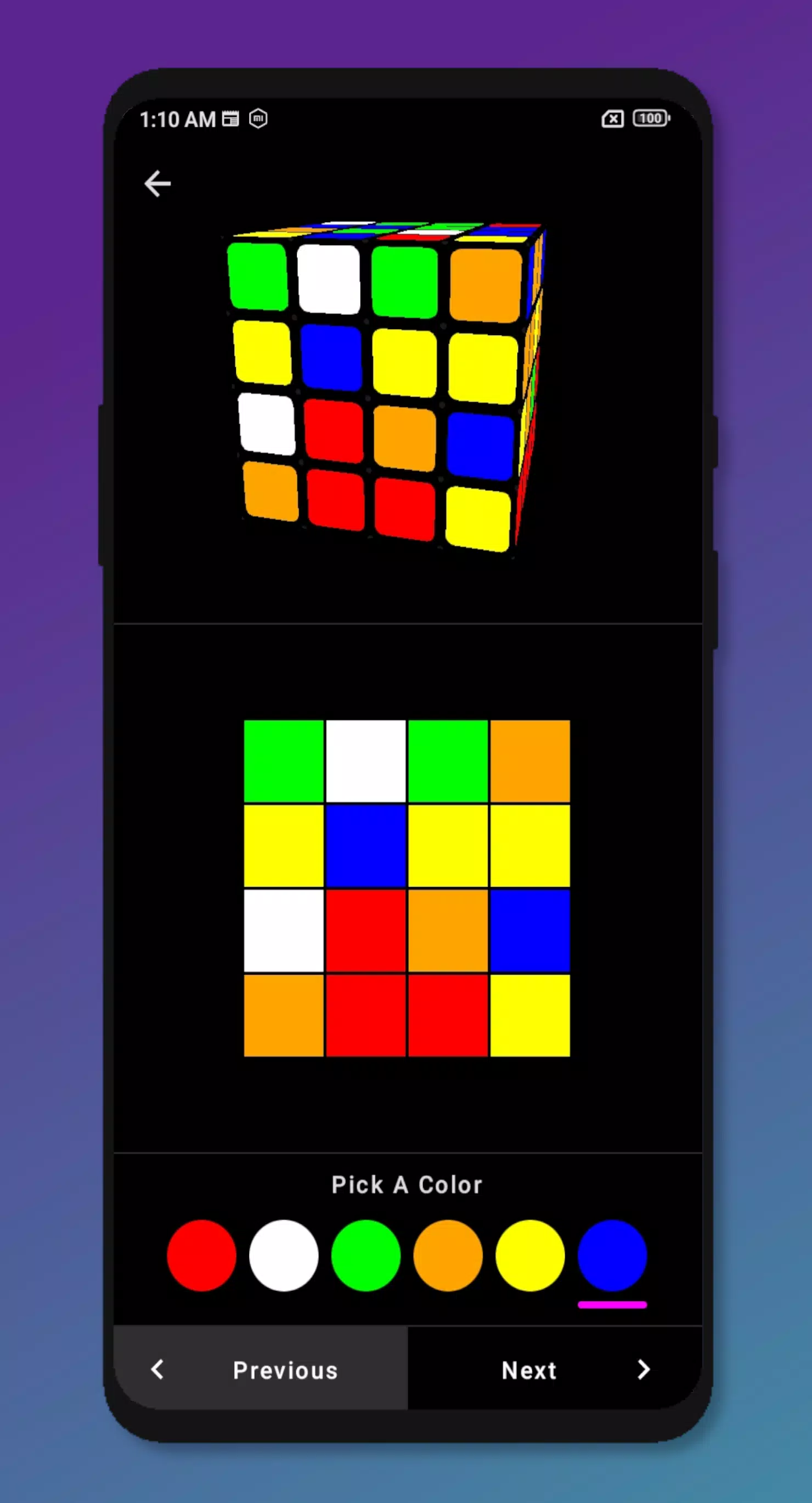 Rubik's Cube Solver 4x4 Скриншот 3