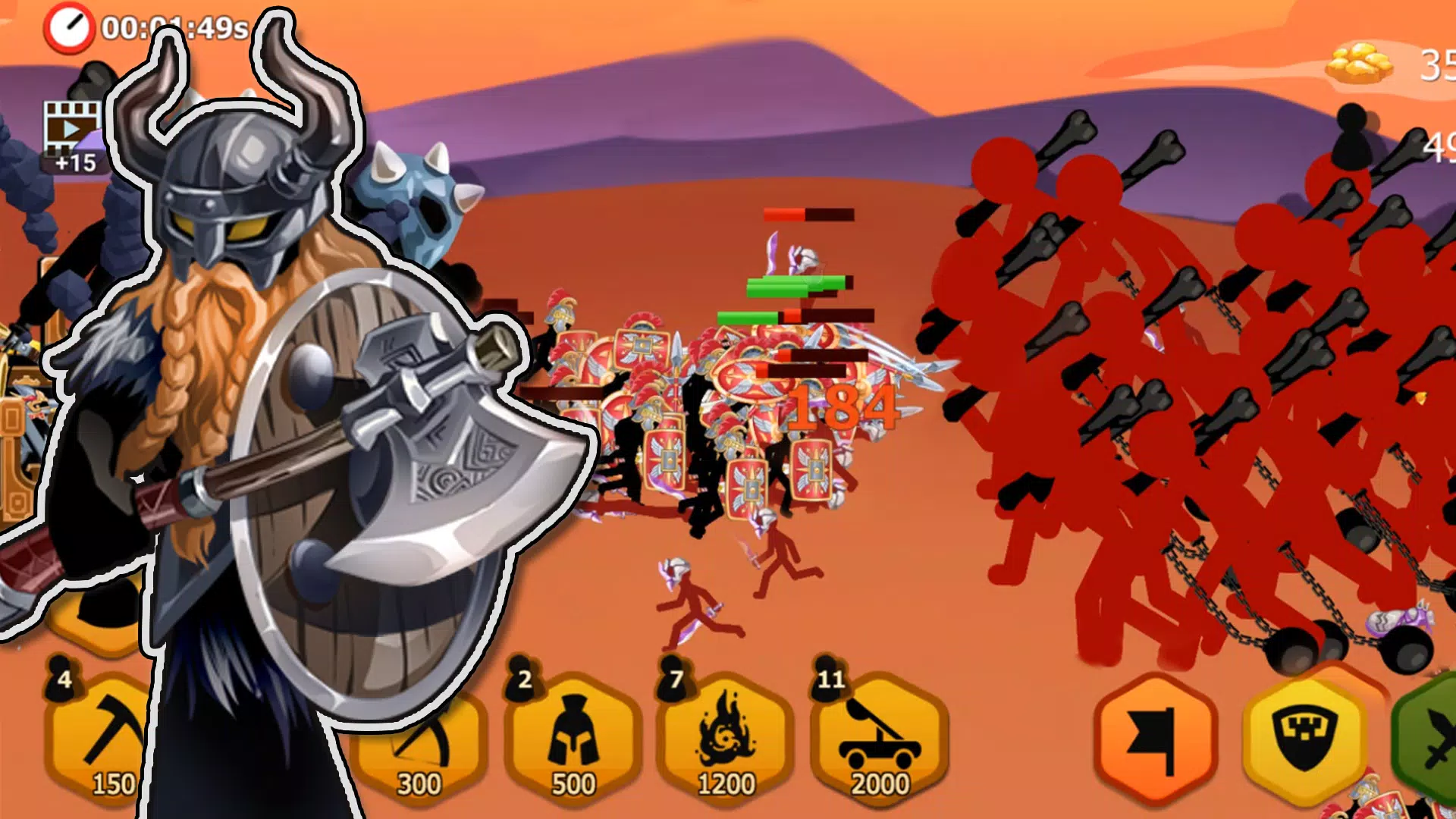 Stickman Battle 2: Empires War Captura de tela 1