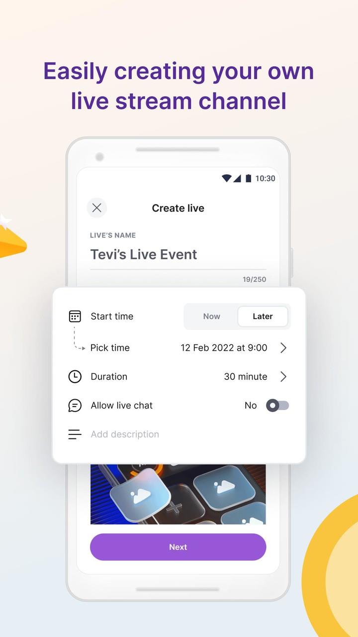 Tevi - Private Live Streaming Screenshot 2