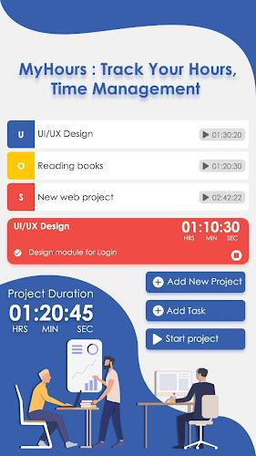 MyHours : Track Your Hours, Ti Screenshot 0