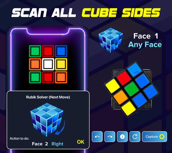 Rubik's Cube Puzzle Solver app 螢幕截圖 1