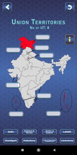 India Mapper-(India Map Game) स्क्रीनशॉट 2
