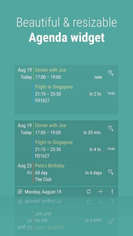 Calendar Widget: Month/Agenda স্ক্রিনশট 2