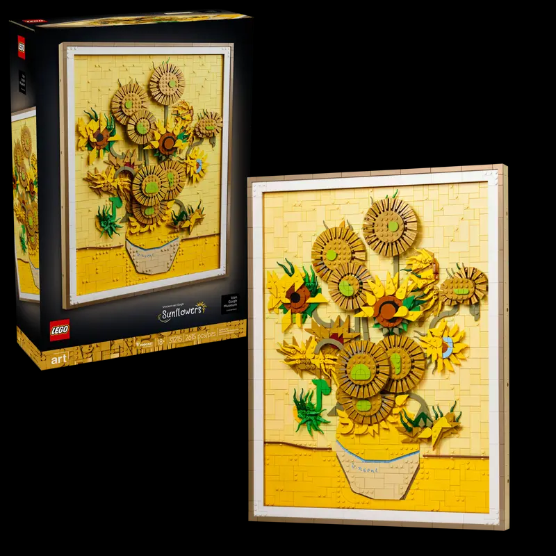 Kami membina Lego Vincent Van Gogh - Sunflowers, yang mengandungi kejutan tersembunyi untuk pencinta seni