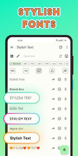 Stylish Text - Fonts Keyboard স্ক্রিনশট 1