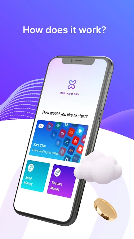Xare - Share Debit,Credit card স্ক্রিনশট 2