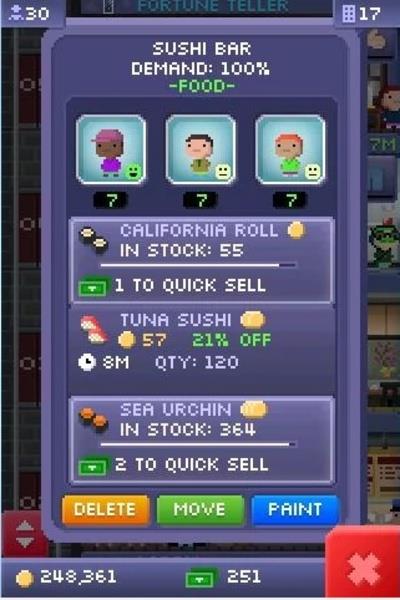 Tiny Tower Mod ဖန်သားပြင်ဓာတ်ပုံ 1