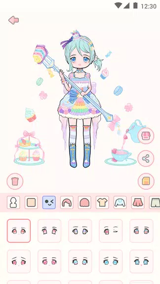 Schermata Cute live star:dress up avatar 1