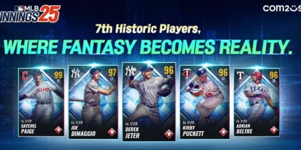 MLB 9 entradas 25 revela 2025 Atualização da temporada com jogadores históricos