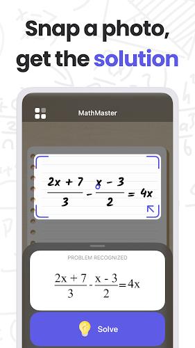 MathMaster: Math Solver & Help 螢幕截圖 0