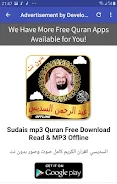 Schermata Sudais Audio Quran Offline JUZ 0