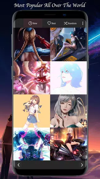 Sexy Anime Girls HD 4K Wallpapers(Manga Comic) Ekran Görüntüsü 2