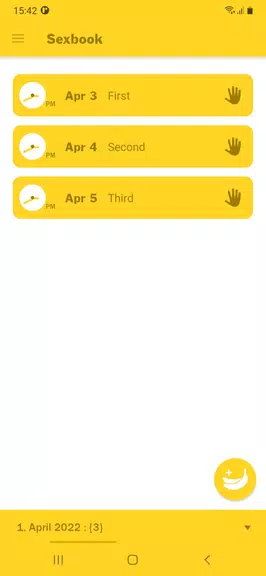 Schermata Sex Tracker 1