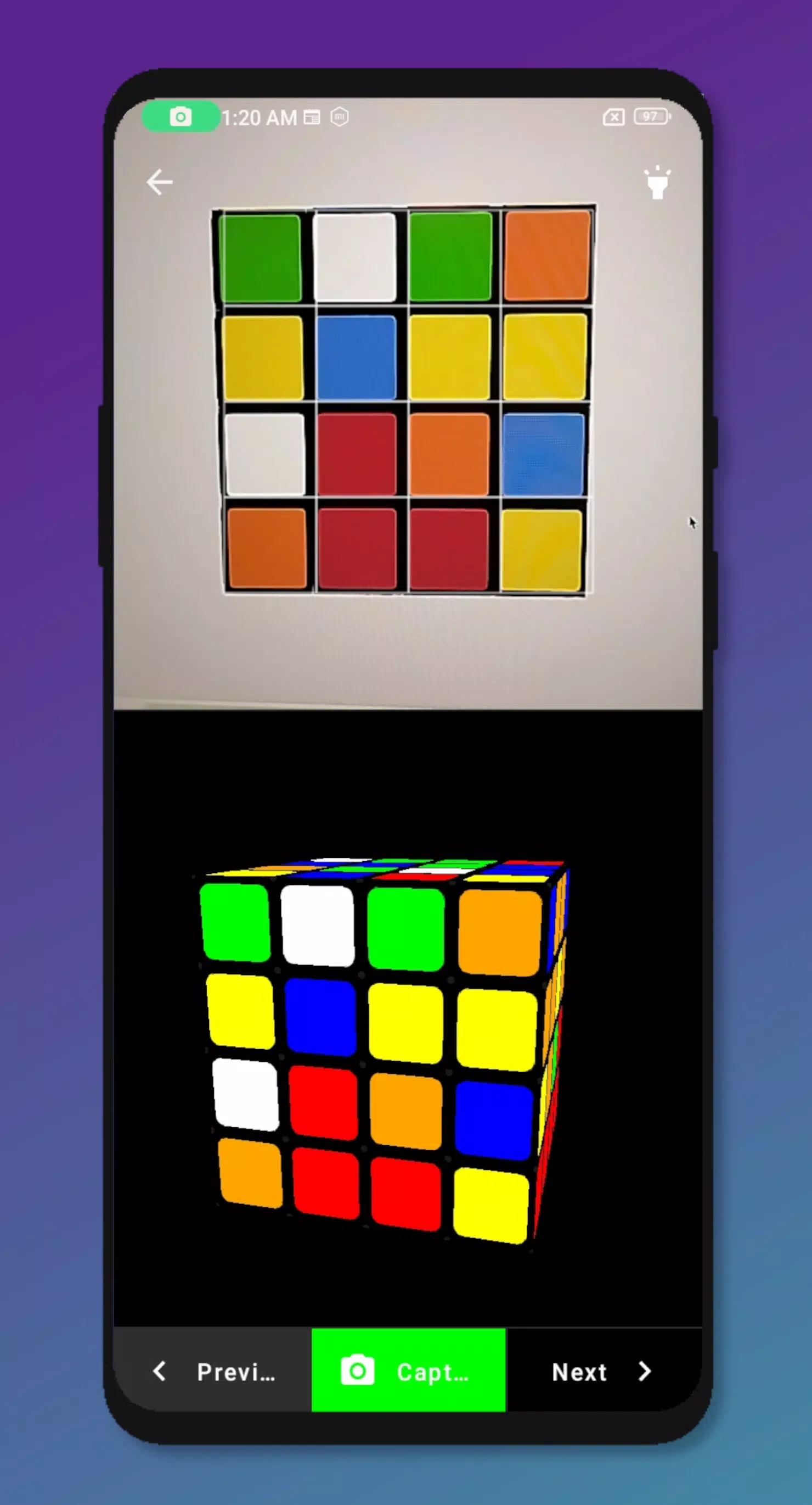 Rubik's Cube Solver 4x4 Скриншот 1