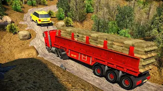 Offroad 18 Wheeler Truck Drivi Captura de pantalla 1