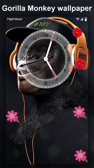 Gorilla Monkey Live Wallpaper Ekran Görüntüsü 1