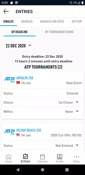 ATP PlayerZone ဖန်သားပြင်ဓာတ်ပုံ 2