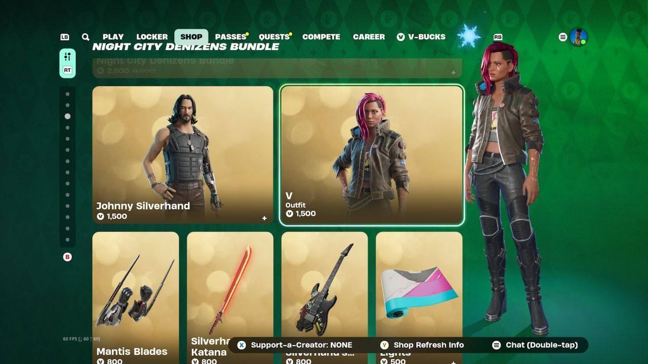 Cyberpunk 2077 Fortnite Crossover