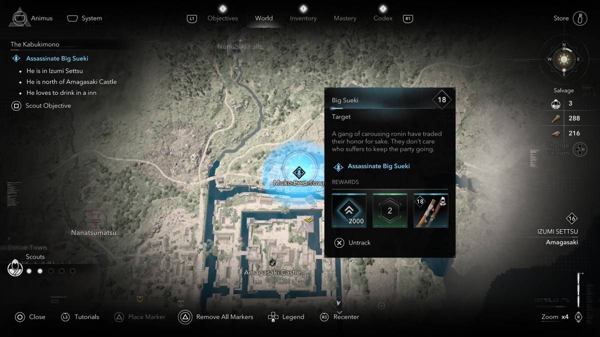 Jak i gdzie znaleźć wszystkich członków Kabukimono w Assassin's Creed Shadows Big Sueki