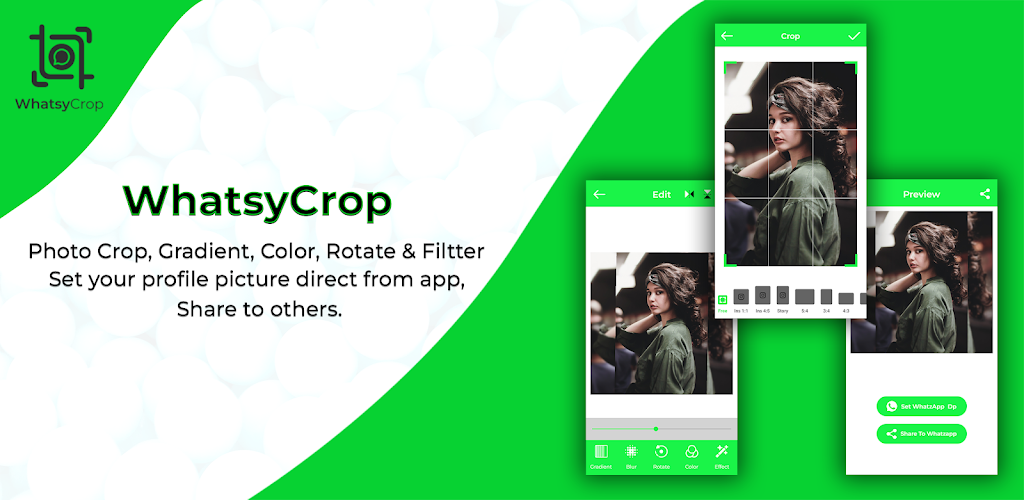 WhatsyCrop: DP Photo Editor Screenshot 0