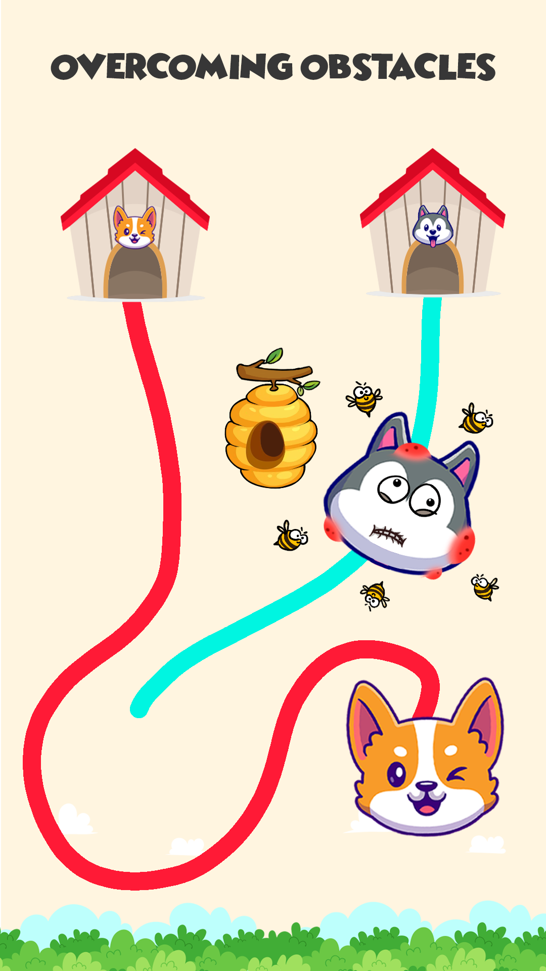 Dog rush: Draw to save games スクリーンショット 3