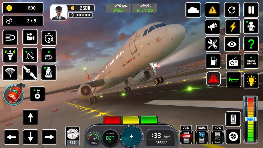Pilot Flight Simulator Games স্ক্রিনশট 0