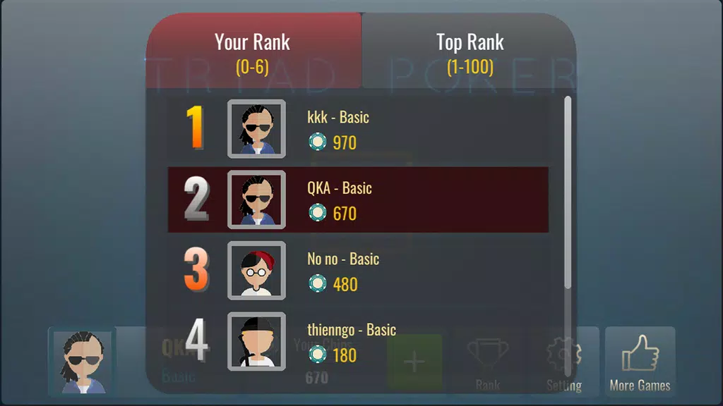 Lieng Offline - Triad Poker 3 Captura de tela 1