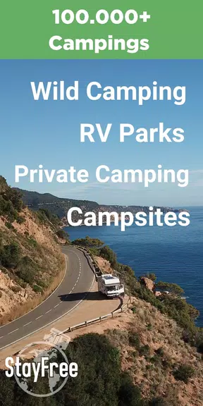 Camping App: StayFree Vanlife Ảnh chụp màn hình 0