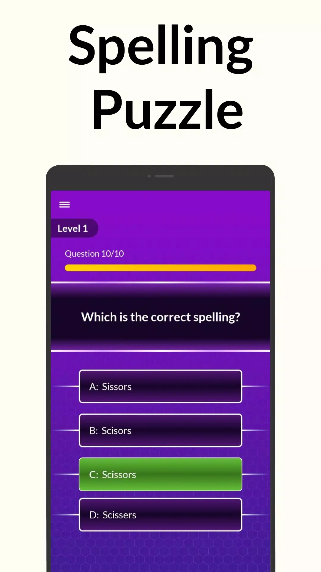 Spelling Bee: Spelling Quiz Screenshot 2