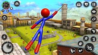 Spider Stick Hero Prison Break スクリーンショット 1