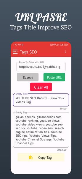 Tags SEO - Video Finder应用截图第2张