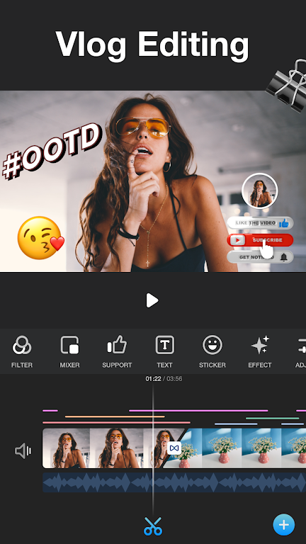 Vlog video editor maker: VlogU 螢幕截圖 0