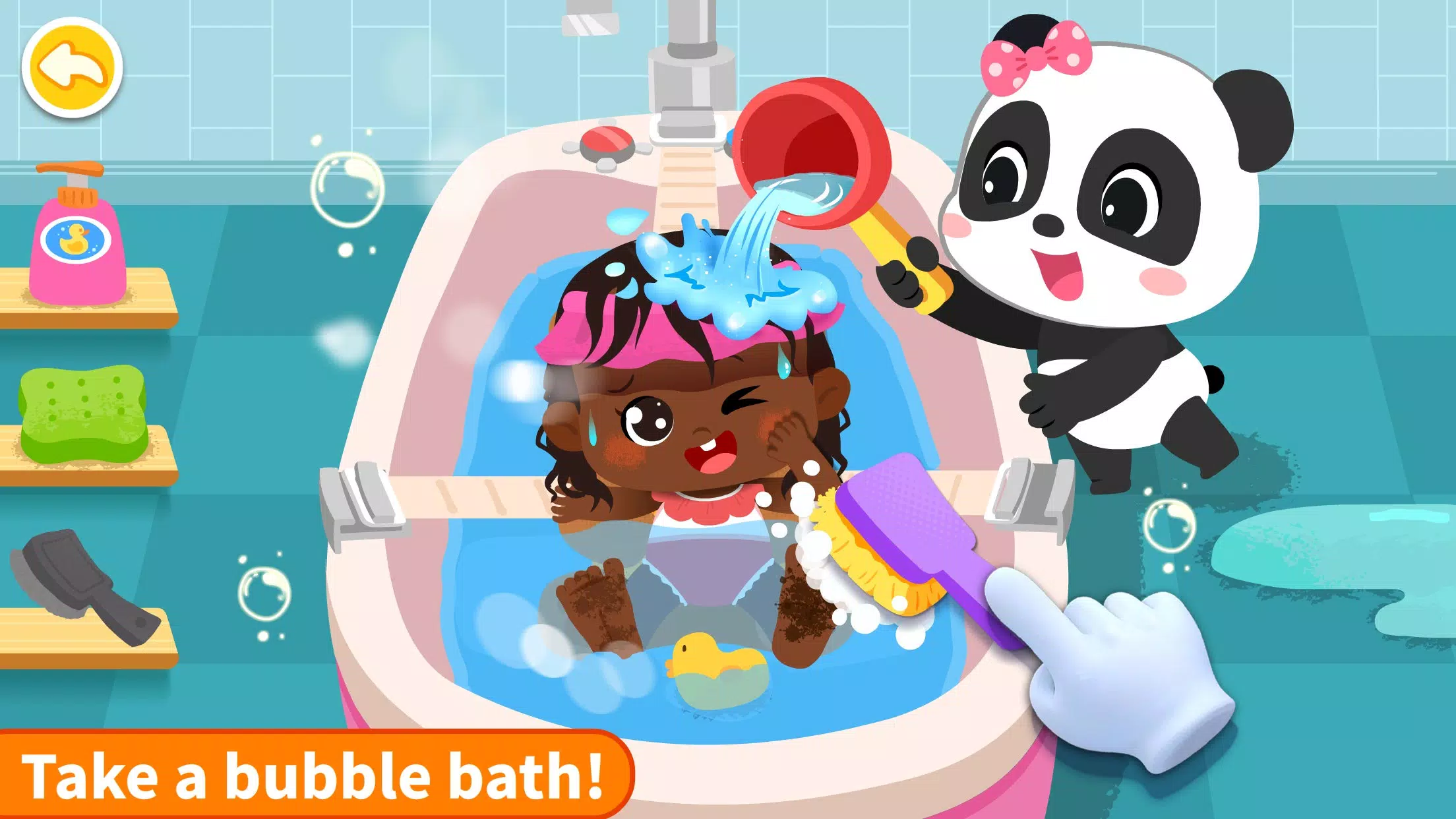 Jeux Panda : Soins Bébé Fille Capture d'écran 2