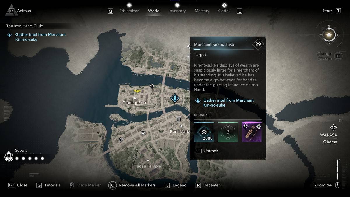 Assassin's Creed Shadows တွင်သံလက်များအစည်းအရုံးအားလုံး