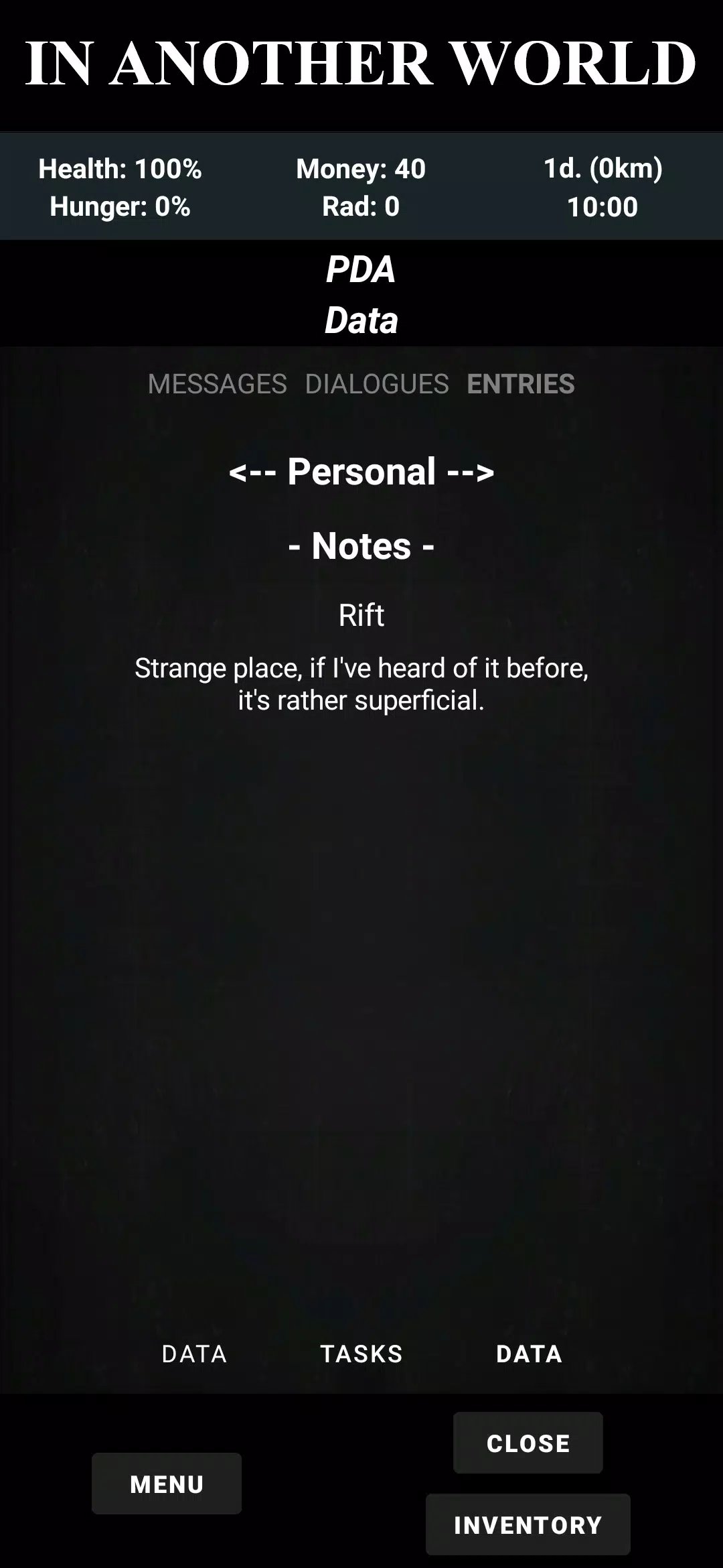 Fault Zone: Text Quest RPG Survival Tangkapan skrin 3