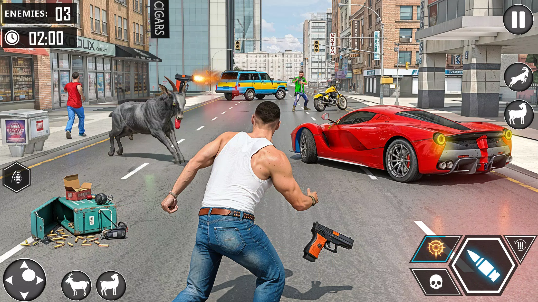 Angry Goat Fun Simulator ဖန်သားပြင်ဓာတ်ပုံ 2