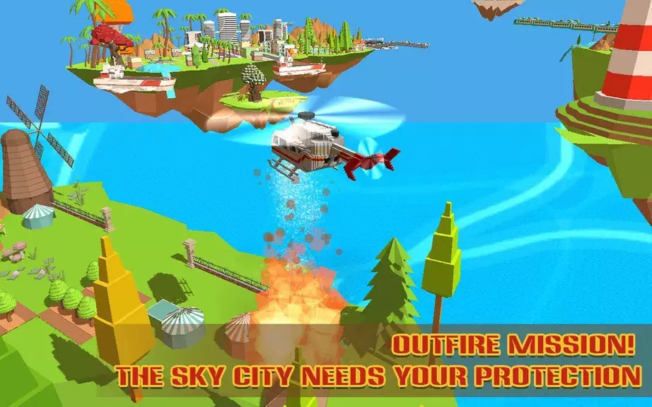 Schermata Helicopter Rescue Sky City 1