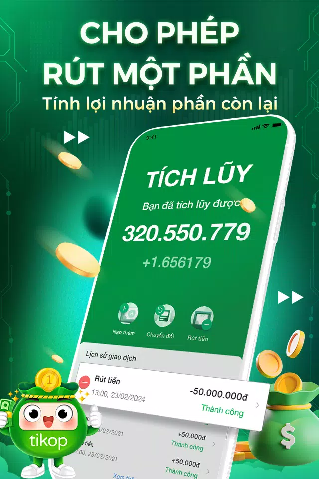 Tikop - Tích lũy và Đầu tư 螢幕截圖 2